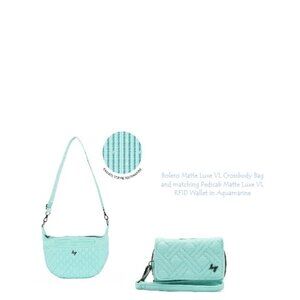 New (without tags) Lug Bolero Matte Luxe VL Crossbody Bag and Pedicab Wallet